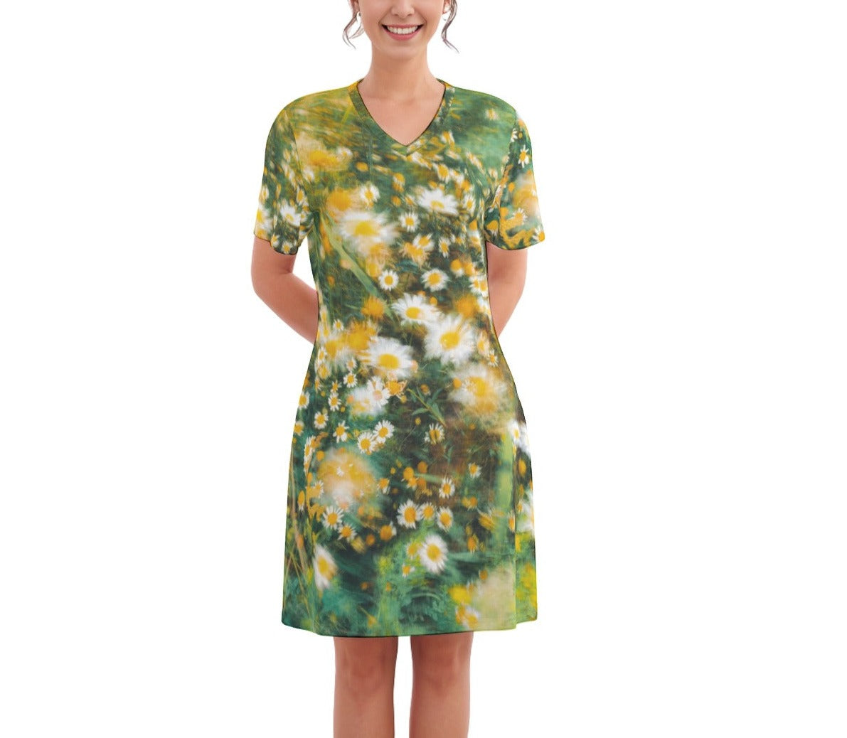 Hue® Daisy V Neck Dress