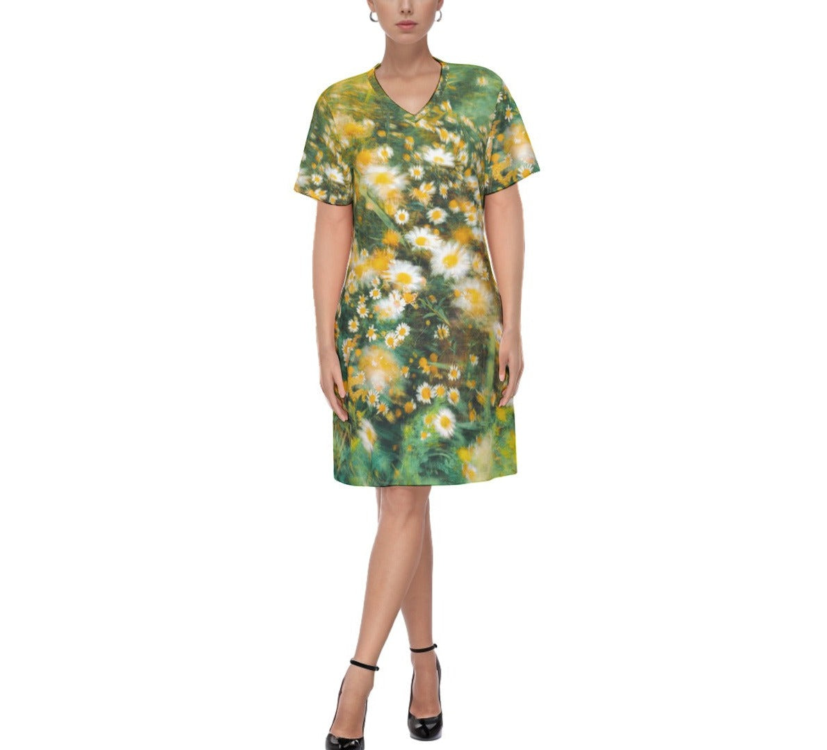 Hue® Daisy V Neck Dress