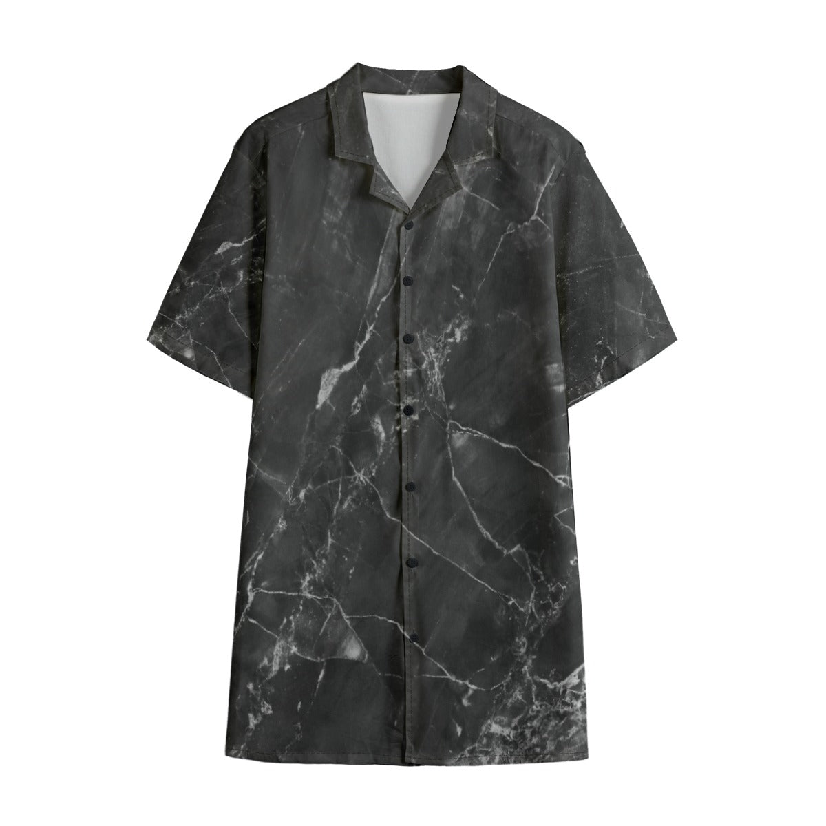 Hue® BASICS Black Marble Hawaiian Shirt