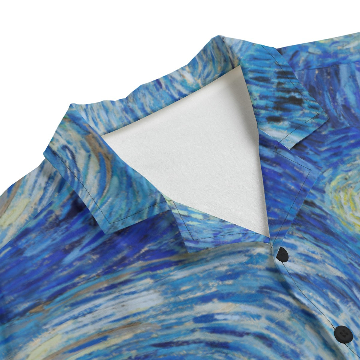 Hue® X Van Gogh Men's Hawaiian Button Up Shirt "Starry Night"