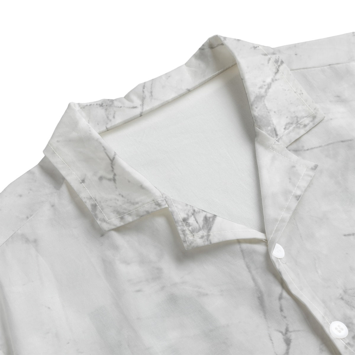 Hue® BASICS White Marble Hawaiian Shirt