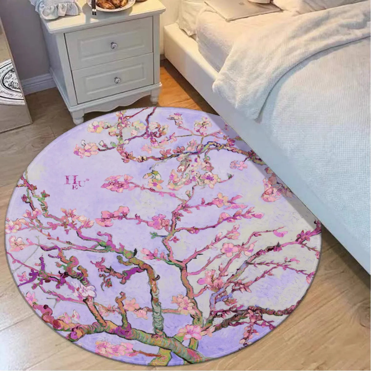 Hue® X Van Gogh Round Rug "Sakura"