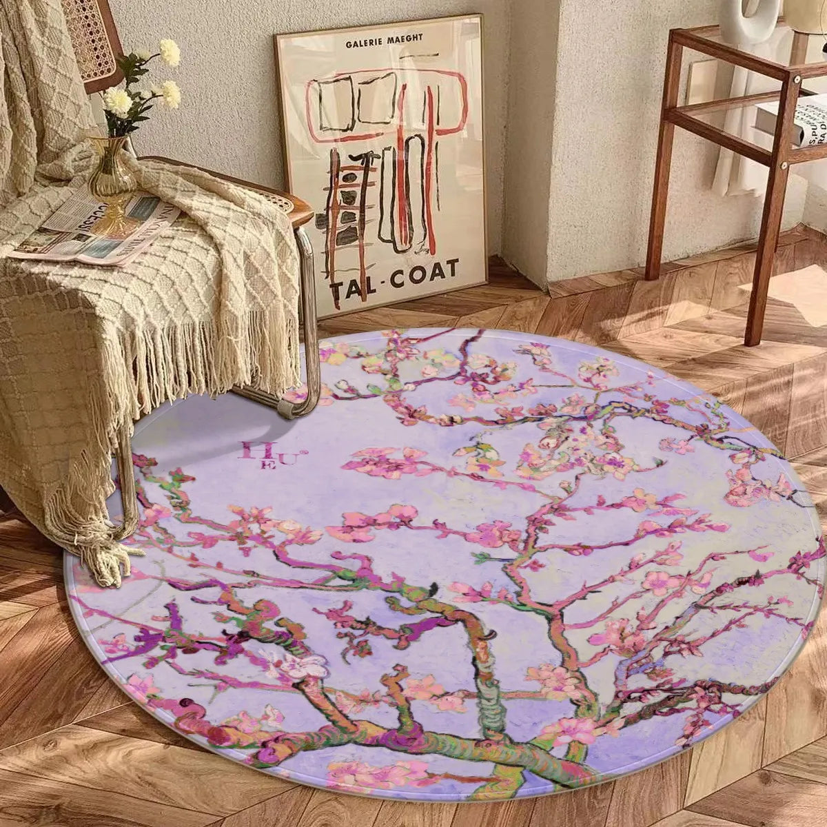 Hue® X Van Gogh Round Rug "Sakura"