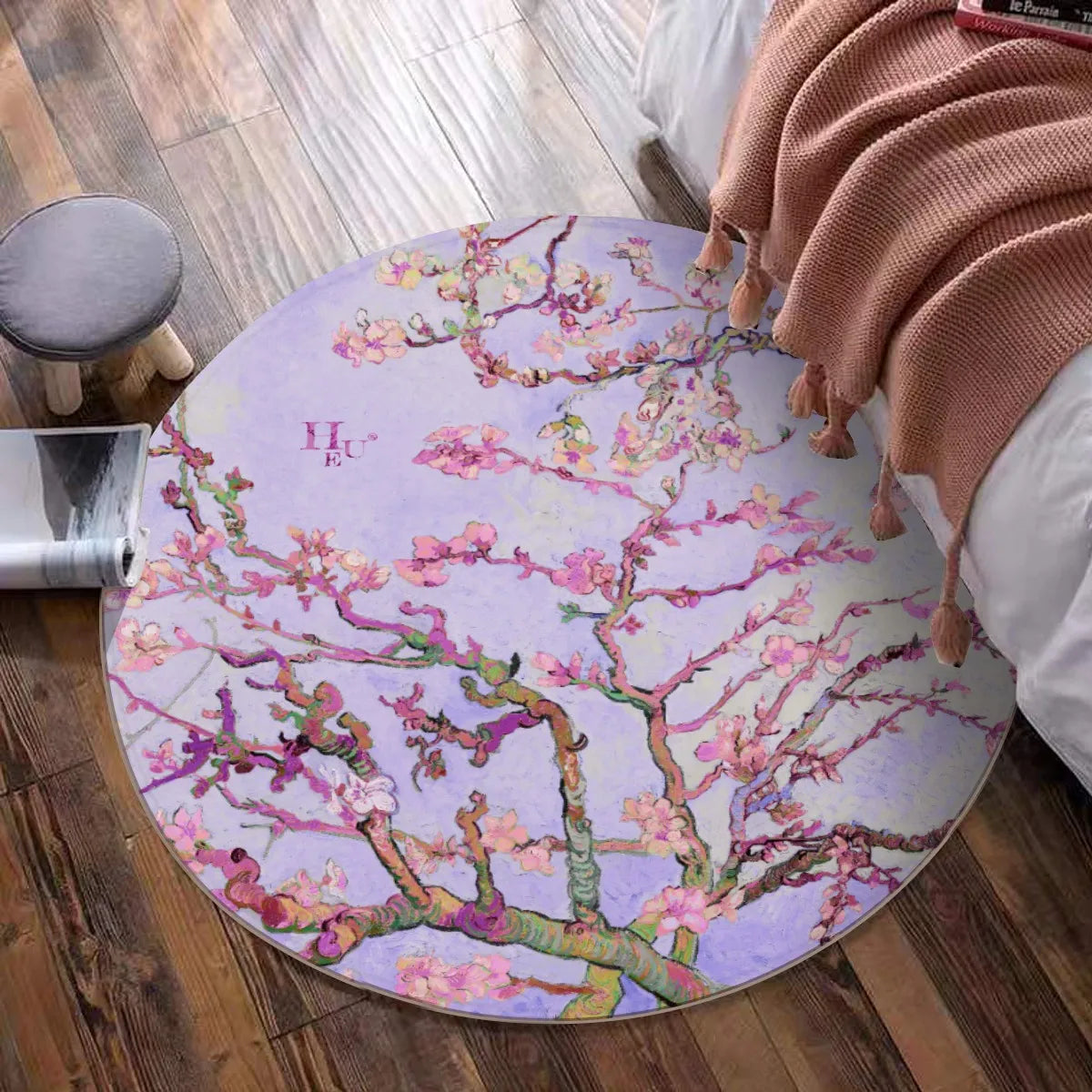 Hue® X Van Gogh Round Rug "Sakura"