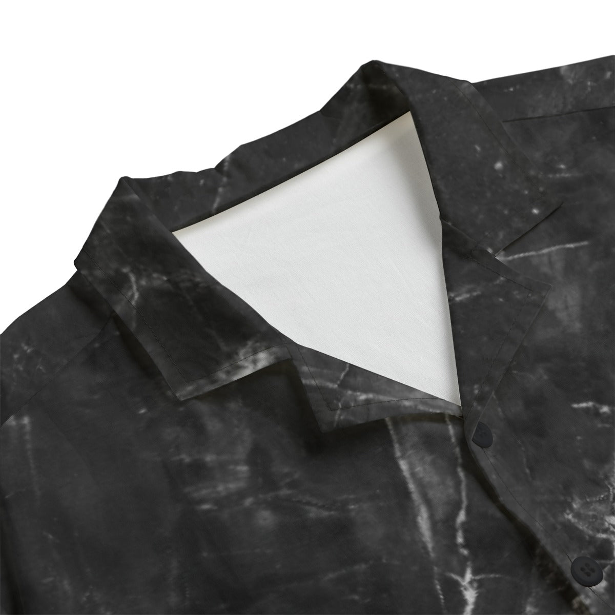 Hue® BASICS Black Marble Hawaiian Shirt